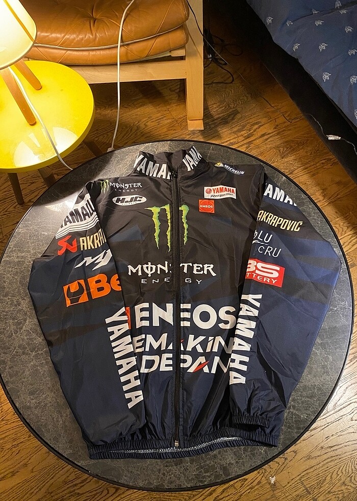 Monster Yamaha Temalı Unisex Paraşüt Rüzgarlık Yağmurluk - Görsel 2