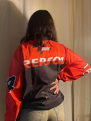 Repsol Honda Temalı Unisex Paraşüt Rüzgarlık Yağmurluk - Görsel 3