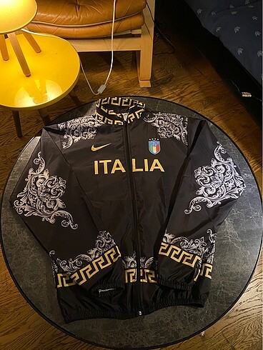 Italia Versace Temalı Unisex Paraşüt Rüzgarlık Yağmurluk - Görsel 2