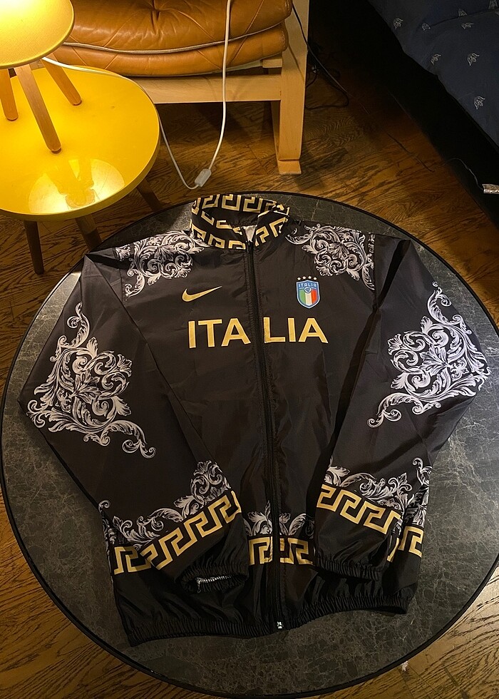 Italia Versace Temalı Unisex Paraşüt Rüzgarlık Yağmurluk - Görsel 2