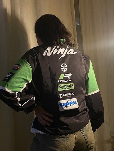 xl Beden Nehir Hanım için 2 adet Kawasaki Yağmurluk
