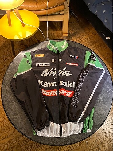 Kawasaki Ninja Temalı Unisex Paraşüt Rüzgarlık Yağmurluk - Görsel 2