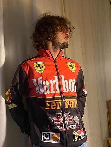 Michael Schumacher Marlboro Ferrari Temalı Unisex Paraşüt Rüzgar - Görsel 2