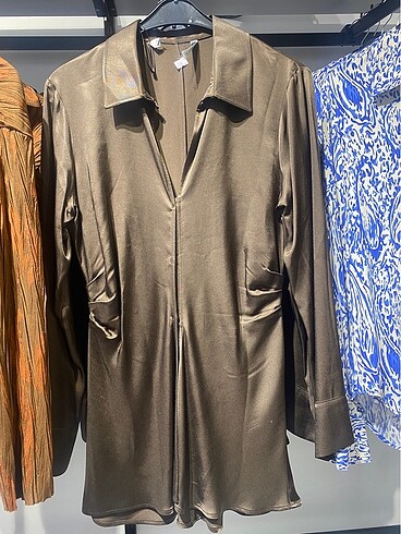 ZARA SATEN GÖMLEK ELBİSE