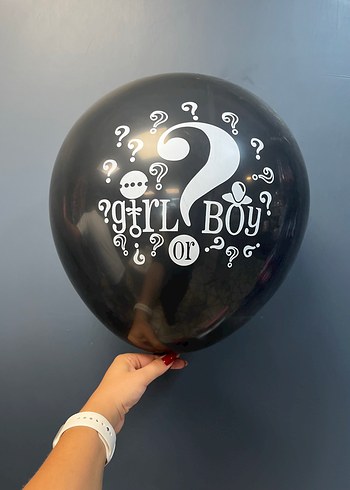 Siyah Cinsiyet Belirleme Balonu