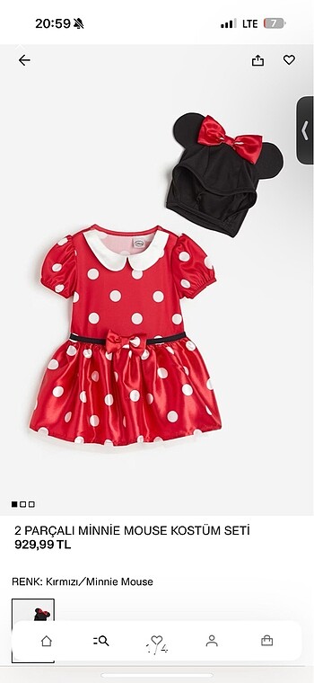 Hm kostüm minnie mouse