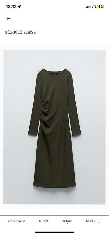 Zara Zara midi elbise