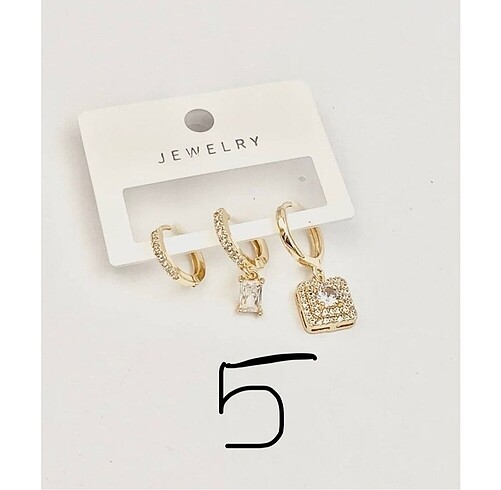 Xuping üçlü küpe set - Görsel 6