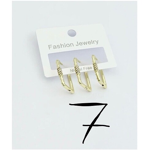 Xuping üçlü küpe set - Görsel 8