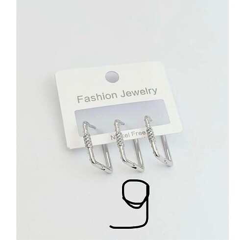 Xuping üçlü küpe set - Görsel 10