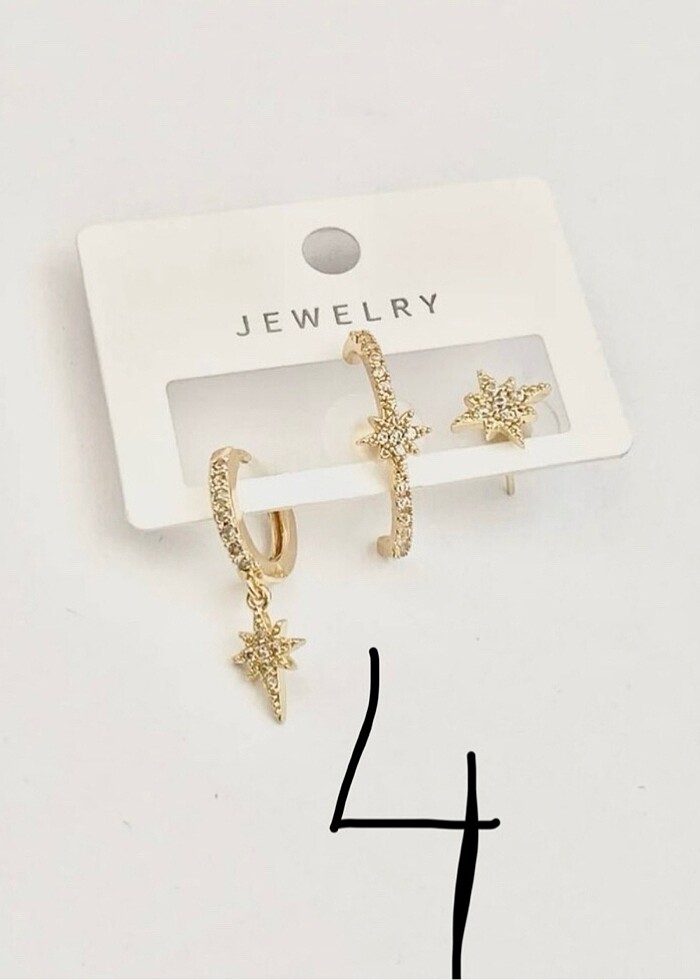 Xuping üçlü küpe set - Görsel 5