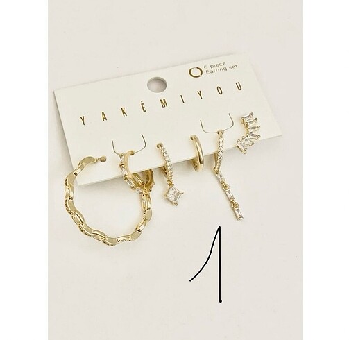 Xuping 6lı küpe set - Görsel 2