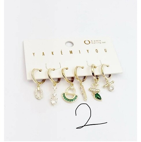 Xuping 6lı küpe set - Görsel 3