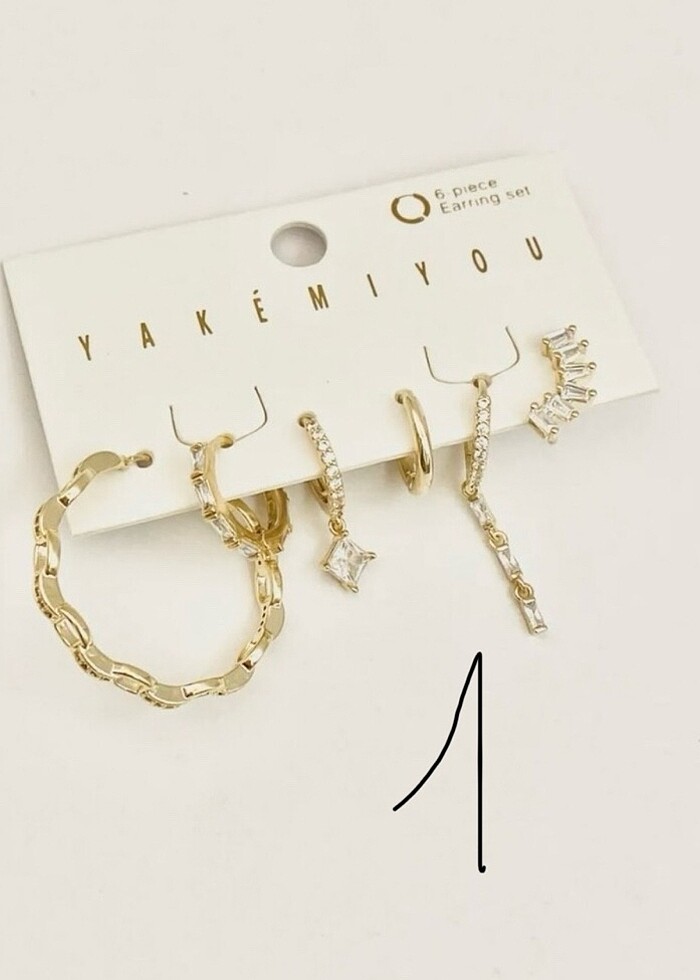 Xuping 6lı küpe set - Görsel 2