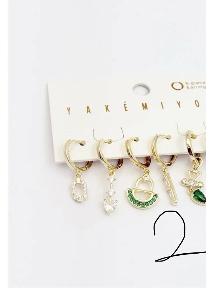 Xuping 6lı küpe set - Görsel 3