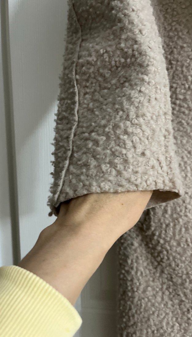 Kürklü Bej Midi Kadın Kaban - Görsel 3