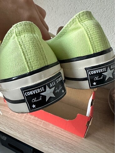 35 Beden yeşil Renk Converse çocuk ayakkabı