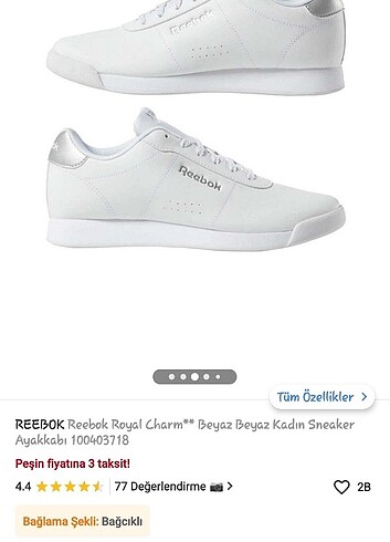 Reebok spor kadin ayakkabi