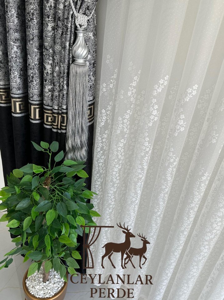 örme tül Perdeler 100 tl - Görsel 5