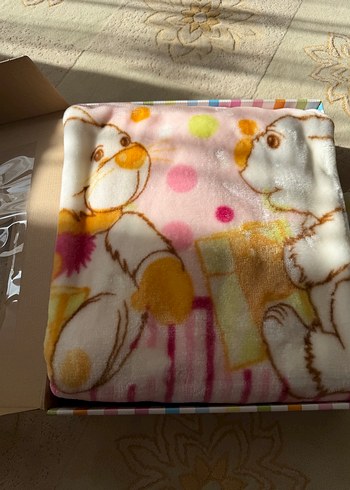 Pastel Renkli Baskılı Çocuk Battaniyesi Dinarsu markalı - Görsel 7