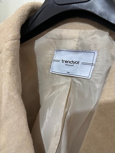 34 Beden camel Renk Milla Kaşe Kaban