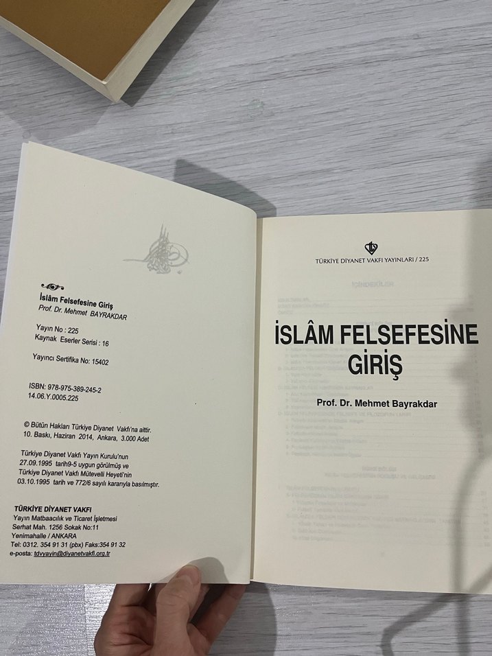 İslam Felsefesine Giriş - Prof. Dr. Mehmet Bayrakdar - Görsel 2