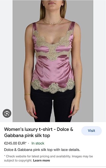 s Beden Dolce & Gabbana İpek Bluz