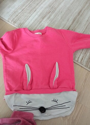 Kız çocuk sweatshirt ve tayt