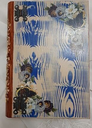 Beden Ahşap boyama kitap modelli kutu