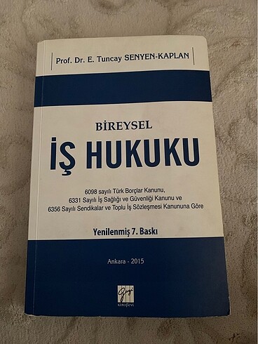 Bireysel iş hukuku kitabı