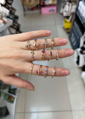 Diğer Çelik Ayarlanabilir Taşlı Yüzük