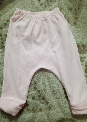 Kız Çocuk Pembe Rahat Kesim Pantolon 3lü takım - Görsel 2