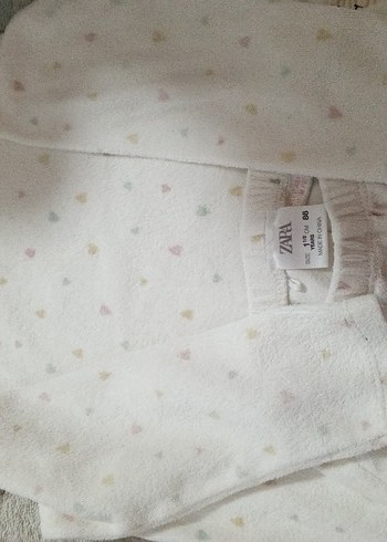 Beyaz  Bebek Kız Takımı Uzun Kollu - Görsel 3