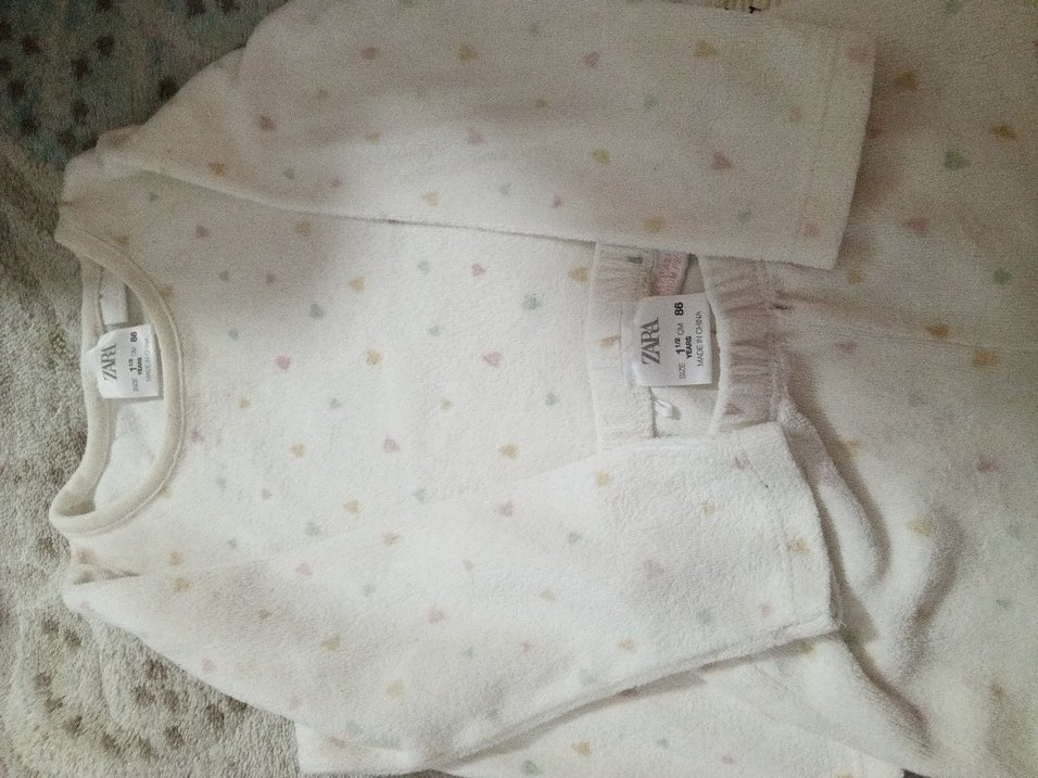 Beyaz  Bebek Kız Takımı Uzun Kollu - Görsel 3