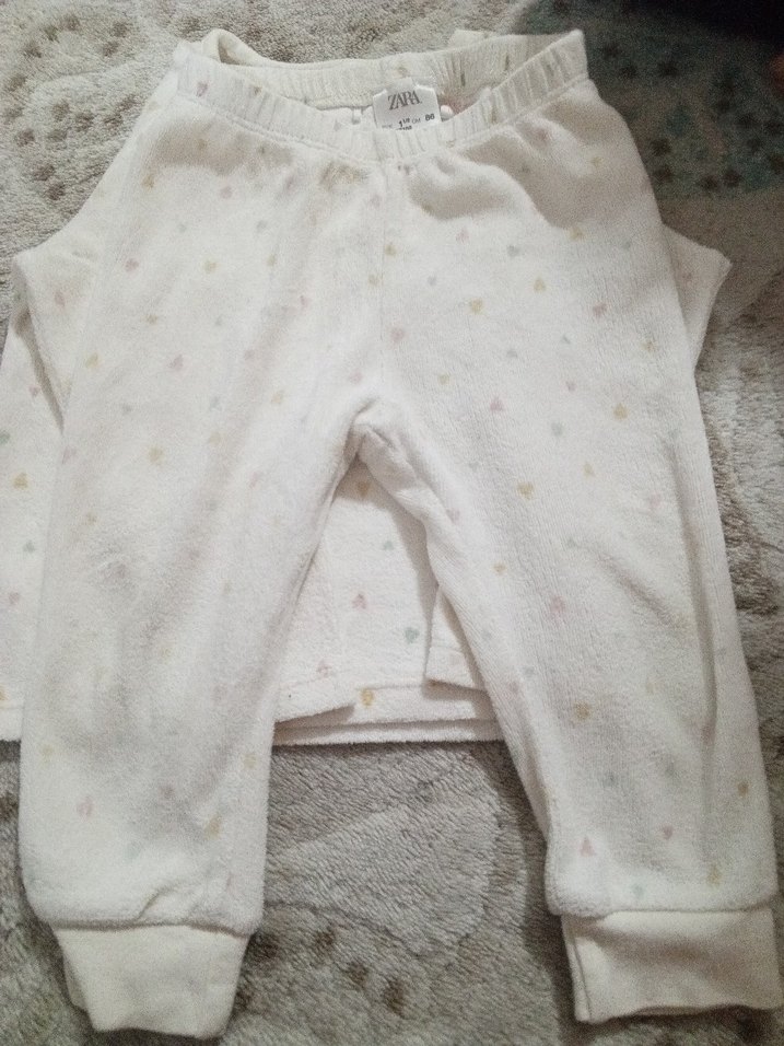 Beyaz  Bebek Kız Takımı Uzun Kollu - Görsel 4