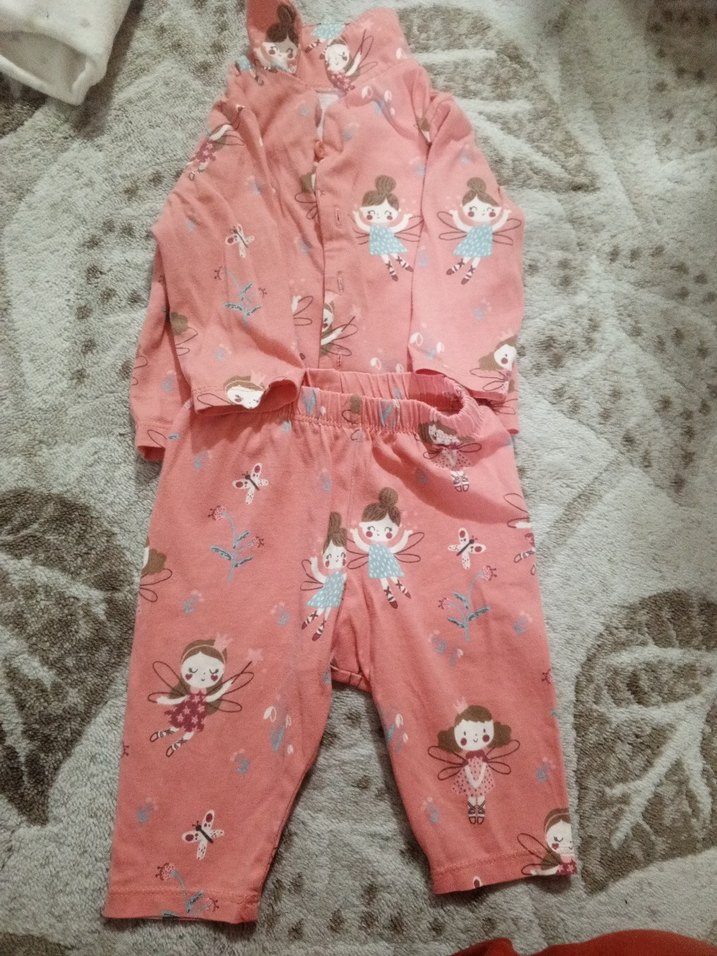 Pembe Desenli Bebek Kız Takımı - Görsel 2