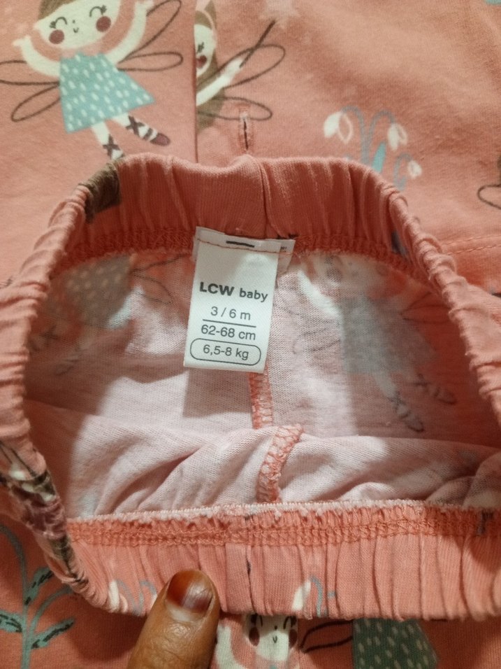 Pembe Desenli Bebek Kız Takımı - Görsel 3