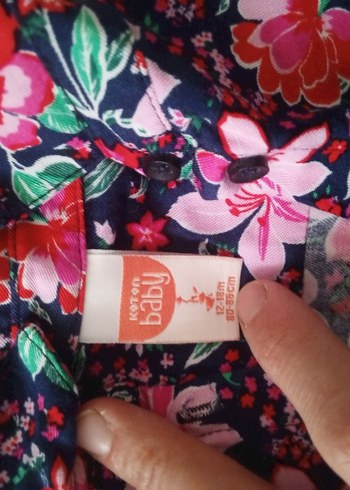 Çiçek Desenli Renkli Uzun Kollu Kız Elbisesi - Görsel 4