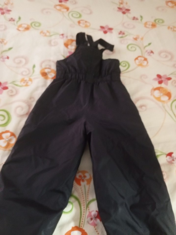 Erkek Çocuk Fermuarlı Mavi Siyah Salopet yağmurluk - Görsel 2