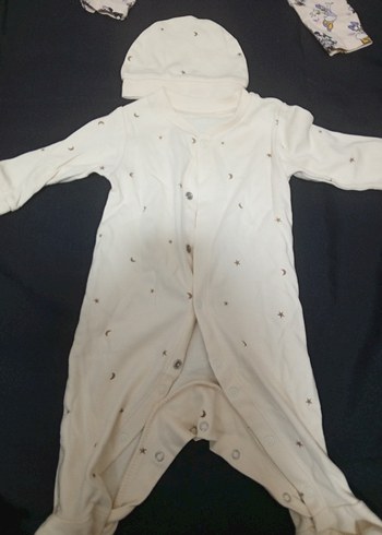 Düğmeli Bej Bebek Kız Tulum - Görsel 14