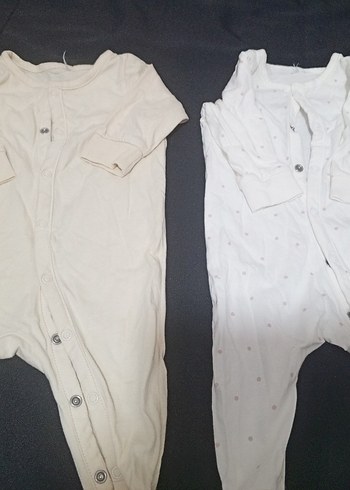 Düğmeli Bej Bebek Kız Tulum - Görsel 4