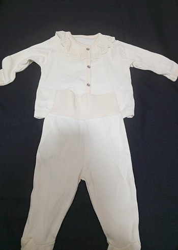 Düğmeli Bej Bebek Kız Tulum - Görsel 18