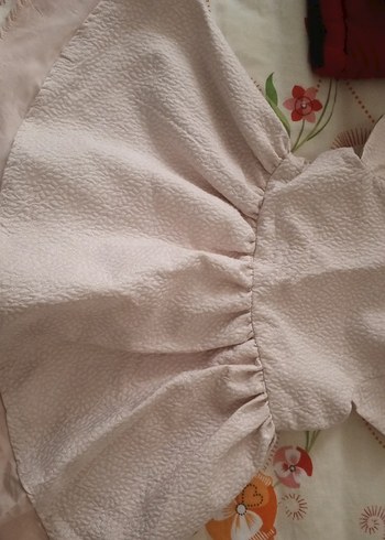 Kız Çocuk Fırfırlı Beyaz Elbise - Görsel 4