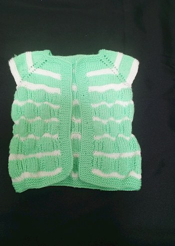 Kız Çocuk Örgü Kolsuz Hırka - Görsel 19