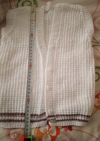 Kız Çocuk Örgü Kolsuz Hırka - Görsel 15