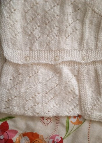 Kız Çocuk Örgü Kolsuz Hırka - Görsel 9