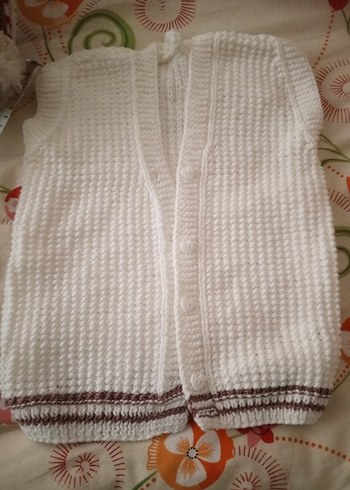 Kız Çocuk Örgü Kolsuz Hırka - Görsel 16