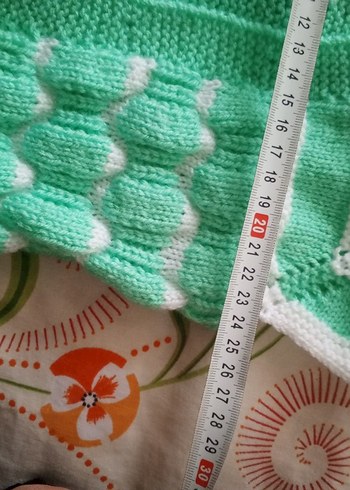 Kız Çocuk Örgü Kolsuz Hırka - Görsel 3