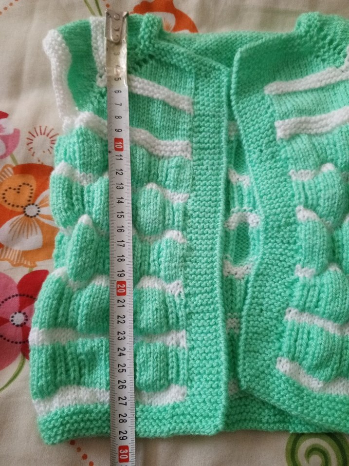 Kız Çocuk  Örgü Kolsuz Hırka - Görsel 2