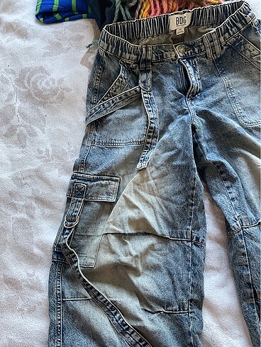xs Beden bdg jeans urban ipli baggy pantolon